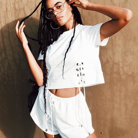 'Courtney' Tee - White - Picture 3 of 7